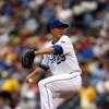 KANSAS CITY, MO - JUNE 17:  Starting pitcher Zack Greinke #23 of the Kansas City Royals pitches during the game against the Arizona Diamondbacks on June 17, 2009 at Kauffman Stadium in Kansas City, Missouri.  (Photo by Jamie Squire/Getty Images)