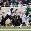 EAST LANSING, MI - NOVEMBER 08:  Brian Hoyer #7 of the Michigan State Spartans runs the ball against the Purdue Boilermakers at Spartan Stadium on November 8, 2008 in East Lansing, Michigan.  (Photo by Jim McIsaac/Getty Images)