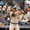 NEW YORK - APRIL 22:  Jason Giambi #16 of The Oakland Athletics in action against The New York Yankees during their game on April 22, 2009 at Yankee Stadium in the Bronx Borough of New York.  (Photo by Al Bello/Getty Images)