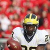 MADISON - NOVEMBER 10:  Carlos Brown #23 of the Michigan Wolverines catches a pass during the game against the Wisconsin Badgers at Camp Randall Stadium on November 10, 2007 in Madison, Wisconsin. (Photo by Jonathan Daniel/Getty Images)