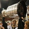 DETROIT - JUNE 12:  Marc-Andre Fleury #29 of the Pittsburgh Penguins holds the Stanley Cup following the Penguins victory over the Detroit Red Wings in Game Seven of the 2009 NHL Stanley Cup Finals at Joe Louis Arena on June 12, 2009 in Detroit, Michigan.