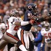 Chicago Bears wide receiver Rashied Davis  grabs a pass  in overtime  against the Tampa Bay Buccaneers Dec. 17, 2006 at Soldier Field in Chicago.  The Bears won 34 - 31.  (Photo by Al Messerschmidt/Getty Images)