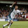 CREWE, ENGLAND - JULY 22: Craig Lindfield of Liverpool celebrates his goal during the pre-season friendly match between Crewe Alexander and Liverpool at the Alexander Stadium on July 22, 2006 in Crewe, England. (Photo by Matthew Lewis/Getty Images)