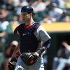 OAKLAND, CA - JUNE 11:  Joe Mauer #7 of the Minnesota Twins catches against the Oakland Athletics during a Major League Baseball game on June 11, 2009 at the Oakland Coliseum in Oakland, California.  (Photo by Jed Jacobsohn/Getty Images)
