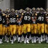 IOWA CITY, IOWA - NOVEMBER 8: The Iowa Hawkeyes take the field as they take on the Penn State Nittany Lions at Kinnick Stadium on November 8, 2008 in Iowa City, Iowa. Iowa defeated Penn State  24-23. (Photo by David Purdy/Getty Images)