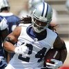 CARROLLTON, TX - JUNE 16:  Running back Marion Barber #24 of the Dallas Cowboys during mini camp at Standridge Stadium on June 16, 2009 in Carrollton, Texas.  (Photo by Ronald Martinez/Getty Images)
