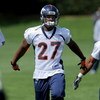ENGLEWOOD, CO - MAY 03:  First round draft pick running back Knowshon Moreno #27 of Denver Broncos participates in practice at minicamp at the Broncos training facility on May 3, 2009 in Englewood, Colorado.  (Photo by Doug Pensinger/Getty Images)