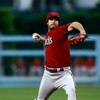 LOS ANGELES, CA - JUNE 02:  Dan Haren #15 of the Arizona Diamondbacks throws a pitch against the Los Angeles Dodgers in the first inning at Dodger Stadium on June 2, 2009 in Los Angeles, California.  (Photo by Jeff Gross/Getty Images)