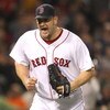 BOSTON - JUNE 11:  Brad Penny #36 of the Boston Red Sox reacts after striking out Hideki Matsui #55 of the New York Yankees in the sixth at Fenway Park on June 11, 2009 in Boston, Massachusetts.  (Photo by Jim Rogash/Getty Images)