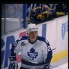 25 Mar 1992:  Leftwinger Mike Krushelnyski of the Toronto Maple Leafs looks on during a game against the Buffalo Sabres at Memorial Auditorium in Buffalo, New York. Mandatory Credit: Rick Stewart  /Allsport