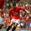 MANCHESTER, ENGLAND - MAY 10:  Cristiano Ronaldo of Manchester United scores the opening goal during the Barclays Premier League match between Manchester United and Manchester City at Old Trafford on May 10, 2009 in Manchester, England.  (Photo by Alex Li