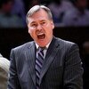 NEW YORK - MARCH 18: Head coach Mike D'Antoni of the New York Knicks screams at a referee against the New Jersey Nets at Madison Square Garden March 18, 2009 in New York City. NOTE TO USER: User expressly acknowledges and agrees that, by downloading and/o