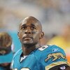 JACKSONVILLE, FL - OCTOBER 05:  Jerry Porter #80 of the Jacksonville Jaguars looks on from the sidelines during the game against the Pittsburgh Steelers at Jacksonville Municipal Stadium on October 5, 2008 in Jacksonville, Florida.  (Photo by Sam Greenwoo