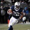 STATE COLLEGE - NOVEMBER 22:  Evan Royster #22 of the Penn State Nittany Lions runs the ball against the Michigan State Spartans on November 22, 2008 at Beaver Stadium in State College, Pennsylvania.  (Photo by Joe Sargent/Getty Images)