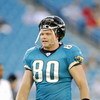 JACKSONVILLE, FL - AUGUST 26:   Tight End Kyle Brady #80 of the Jacksonville Jaguars looks on the field during practice before taking on the Tampa Bay Buccaneers during an NFL preseason game on August 26, 2006, at Alltel Stadium in Jacksonville, Florida. 
