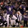 BALTIMORE - NOVEMBER 11:  Quarterback Steve McNair #9 of the Baltimore Ravens delivers a pass against the Cincinnati Bengals in the second quarter at M&T Bank Staduim November 11, 2007 in Baltimore, Maryland.  (Photo by Doug Pensinger/Getty Images)