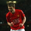 MANCHESTER, ENGLAND - APRIL 22:  Michael Carrick of Manchester United celebrates scoring his team's second goal during the Barclays Premier League match between Manchester United and Portsmouth at Old Trafford on April 22, 2009 in Manchester, England.  (P