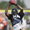 BOURBONNAIS, IL - JULY 30:  Brandon Rideau#84 of the Chicago Bears catches the ball during a summer training camp practice on July 30, 2007 at Olivet Nazarene University in Bourbonnais, Illinois. (Photo by Jonathan Daniel/Getty Images)