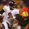 PITTSBURGH - NOVEMBER 05:  Steve McNair #9 of the Baltimore Ravens looks to pass against the Pittsburgh Steelers on November 5, 2007 at Heinz Field in Pittsburgh, Pennsylvania.  (Photo by Chris McGrath/Getty Images)  