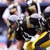 28 Sep 1997:  Center Dermontti Dawson #63 of the Pittsburgh Steelers in action during the Steelers 37-24 win over the Tennessee Oilers at Three Rivers Stadium in Pittsburgh, Pennsylvania. Mandatory Credit: Rick Stewart  /Allsport