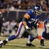 EAST RUTHERFORD, NJ - NOVEMBER 02:  Chris Snee #76 of the New York Giants in action against the Dallas Cowboys during their game on November 2, 2008 at Giants Stadium in East Rutherford, New Jersey.  (Photo by Al Bello/Getty Images)