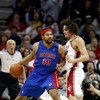 CLEVELAND - APRIL 21:  Rasheed Wallace #30 of the Detroit Pistons goes up against Anderson Varejao #17 of the Cleveland Cavaliers in Game Two of the Eastern Conference Quarterfinals during the 2009 NBA Playoffs at Quicken Loans Arena on April 21, 2009 in 