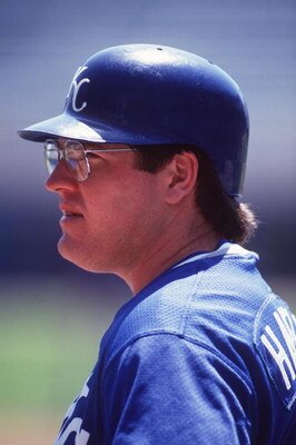 8 May 1994: KANSAS CITY DESIGNATED HITTER BOB HAMMELIN DURING BATTING PRACTICE BEFOE THE ROYALS GAME AT THE CHICAGO WHITE SOX.