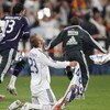 MADRID, SPAIN - JUNE 17:  David Beckham of Real Madrid celebrates after Real won the Primera Liga after the Primera Liga match between Real Madrid and Mallorca at the Santiago Bernabeu stadium on June 17, 2007 in Madrid, Spain.  (Photo by Denis Doyle/Gett