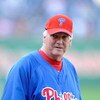 WASHINGTON - APRIL 16:  Manager Charlie Manuel of the Philadelphia Phillies watches batting practice before the game against the Washington Nationals at Nationals Park on April 16, 2009 in Washington, DC.  (Photo by Greg Fiume/Getty Images)