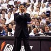 WASHINGTON - APRIL 24: Head coach Eddie Jordan of the Washington Wizards yells to his players during the game against the Cleveland Cavaliers in Game Three of the Eastern Conference Quarterfinals during the 2008 NBA Playoffs at the Verizon Center on April