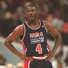 26 Jul 1994: DREAM TEAM TWO GUARD JOE DUMARS DURING THEIR 114-84 VICTORY OVER GERMANY AT CHARLOTTE, NORTH CAROLINA.