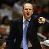 EAST RUTHERFORD, NJ - JANUARY 15:  Head coach Lawrence Frank of the New Jersey Nets shouts instructions to his team during their game against the Portland Trail Blazers during their game at the Izod Center January 15, 2009 in East Rutherford, New Jersey. 