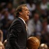 BOSTON - MAY 28:  Head coach Flip Saunders of the Detroit Pistons shouts from the sidelines while playing against the Boston Celtics during Game Five of the Eastern Conference finals during the 2008 NBA Playoffs at TD Banknorth Garden on May 28, 2008 in B