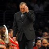LOS ANGELES, CA - MAY 06:  Head coach Rick Adelman of the Houston Rockets looks down in the second half against the Los Angeles Lakers in Game Two of the Western Conference Semifinals during the 2009 NBA Playoffs at Staples Center on May 6, 2009 in Los An