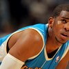 DENVER - APRIL 29:  Chris Paul #3 of the New Orleans Hornets looks on during a break in the action against the Denver Nuggets in Game Five of the Western Conference Quarterfinals during the 2009 NBA Playoffs at Pepsi Center on April 29, 2009 in Denver, Co