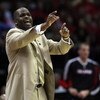 HOUSTON - APRIL 24:  Head coach Nate McMillan of the Portland Trail Blazers yells at his team during play against the Houston Rockets in Game Three of the Western Conference Quarterfinals during the 2009 NBA Playoffs at Toyota Center on April 24, 2009 in 