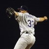 LOS ANGELES - SEPTEMBER 25:  Pitcher Jason Jennings #32 of the Colorado Rockies throws a pitch during the MLB game against the Los Angeles Dodgers on September 25, 2002 at Dodger Stadium in Los Angeles, California. The Dodgers won 3-2. (Photo by Stephen D