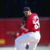 8 Mar 1999:  Pitcher Scott Williamson #66 of the Cincinnati Reds pitching the ball during the Spring Training game against the Pittsburgh Pirates at the Ed Smith Stadium in Sarasota, Florida. The Pirates defeated the Reds 3-2.