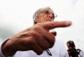 NORTHAMPTON, UNITED KINGDOM - JUNE 21:  F1 supremo Bernie Ecclestone is seen in the paddock before the British Formula One Grand Prix at Silverstone on June 21, 2009 in Northampton, England.  (Photo by Paul Gilham/Getty Images)
