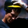 14 Jul 1998:  Outfielder Ben Grieve #14 of the Oakland Athletics takes a break during a game against the Anaheim Angels at the Oakland Coliseum in Oakland, California.  The Athletics defeated the Angels 6-2. Mandatory Credit: Otto Greule Jr.  /Allsport
