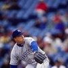 11 Apr 1999:  Kevin Appier #17 of the Kansas City Royals winds up for the pitch during the game against the Chicago White Sox at the Comskey Park in Chicago, Illinois. The Royals defeated the White Sox 3-1. Mandatory Credit: Matthew Stockman  /Allsport