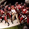 NEW ORLEANS - DECEMBER 21:  Members of the Troy Trojans prepare to take the field against the Southern Mississippi Golden Eagles during the R+L Carriers New Orleans Bowl on December 21, 2008 at the Superdome in New Orleans, Louisiana.  (Photo by Chris Gra