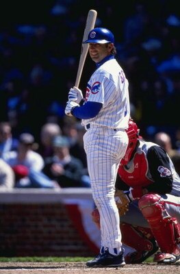 12 Apr 1999:  Gary Gaetti #8 of the Chicago Cubs at bat during the game against the Cincinnati Reds at the Wrigley Field in Chicago, Illinois. The Reds defeated the Cubs 7-2. Mandatory Credit: Matthew Stockman  /Allsport