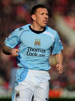 STOKE, UNITED KINGDOM - JANUARY 31:  Craig Bellamy of Manchester City looks dejected at the final whistle during the Barclays Premier League match between Stoke City and Manchester City at the Britannia Stadium on 31 January, 2009 in Stoke, England.  (Pho