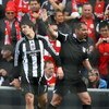 LIVERPOOL, UNITED KINGDOM - MAY 03:  Joey Barton of Newcastle United is sent off by Referee Phil Dowd during the Barclays Premier League match between Liverpool and Newcastle United at Anfield on May 3, 2009 in Liverpool, England.  (Photo by Alex Livesey/