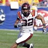 TAMPA, FL - DECEMBER 6: Running back Darren Evans #32 of the Virginia Tech Hokies rushes upfield against the Boston College Eagles in the 2008 ACC Football Championship game at Raymond James Stadium on December 6, 2008 in Tampa, Florida.  (Photo by Al Mes