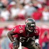12 Dec 1999: Hardy Nickerson #56 of the Tampa Bay Buccaneers gets ready to move at the snap during the game against the Detroit Lions at the Raymond James Stadium in Tampa Bay, Florida. The Buccaneers defeated the Lions 23-16. Mandatory Credit: Andy Lyons