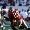 1 Aug 1998:  Quarterback Kordell Stewart #10 of the Pittsburgh Steelers being tackled by Charles Mincy #22 during the Pro Football Hall of Fame Game against the Tampa Bay Buccaneers at the Fawcett Stadium in Canton, Ohio. The Buccaneers defeated the Steel