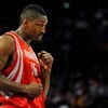 LOS ANGELES, CA - MAY 06:  Ron Artest #96 of the Houston Rockets looks over at a fan in the second quarter against the Los Angeles Lakers in Game Two of the Western Conference Semifinals during the 2009 NBA Playoffs at Staples Center on May 6, 2009 in Los