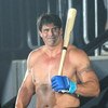 YOKOHAMA, JAPAN - MAY 26:  Former Oakland Athletics slugger Jose Canseco (L) walks to the ring with holding a bat prior to the match with Choi Hong-man at first Round of Super Hulk Tournament during Dream.9 at Yokohama Arena on May 26, 2009 in Yokohama, K